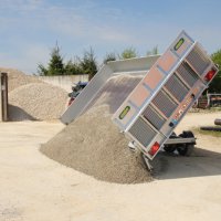 Kipper en transporter in 1 aanhangwagen - Unsinn Duo